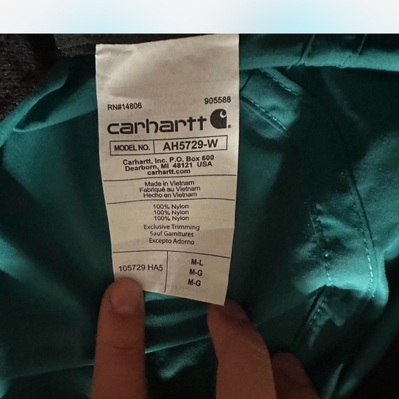 Carhartt Teal Nylon Hat - Picture 3 of 3